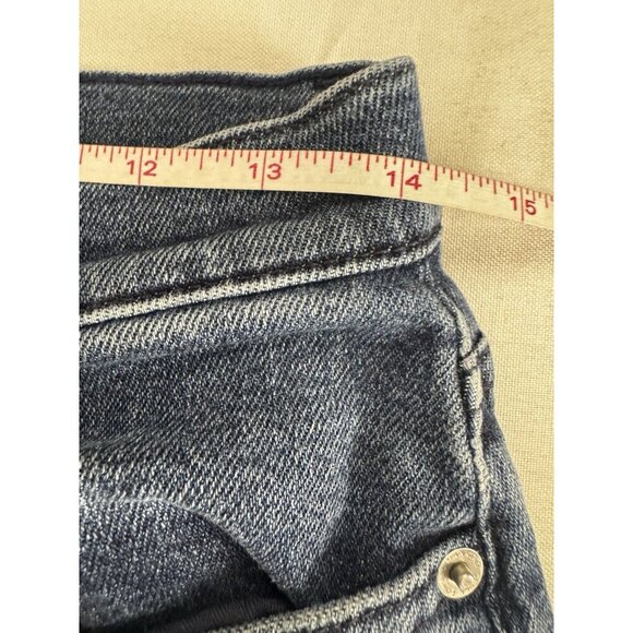 7 For All Mankind Womens 28 Cropped Jo Wide Leg Denim Jean Medium Wash Preppy HR - Picture 3 of 12